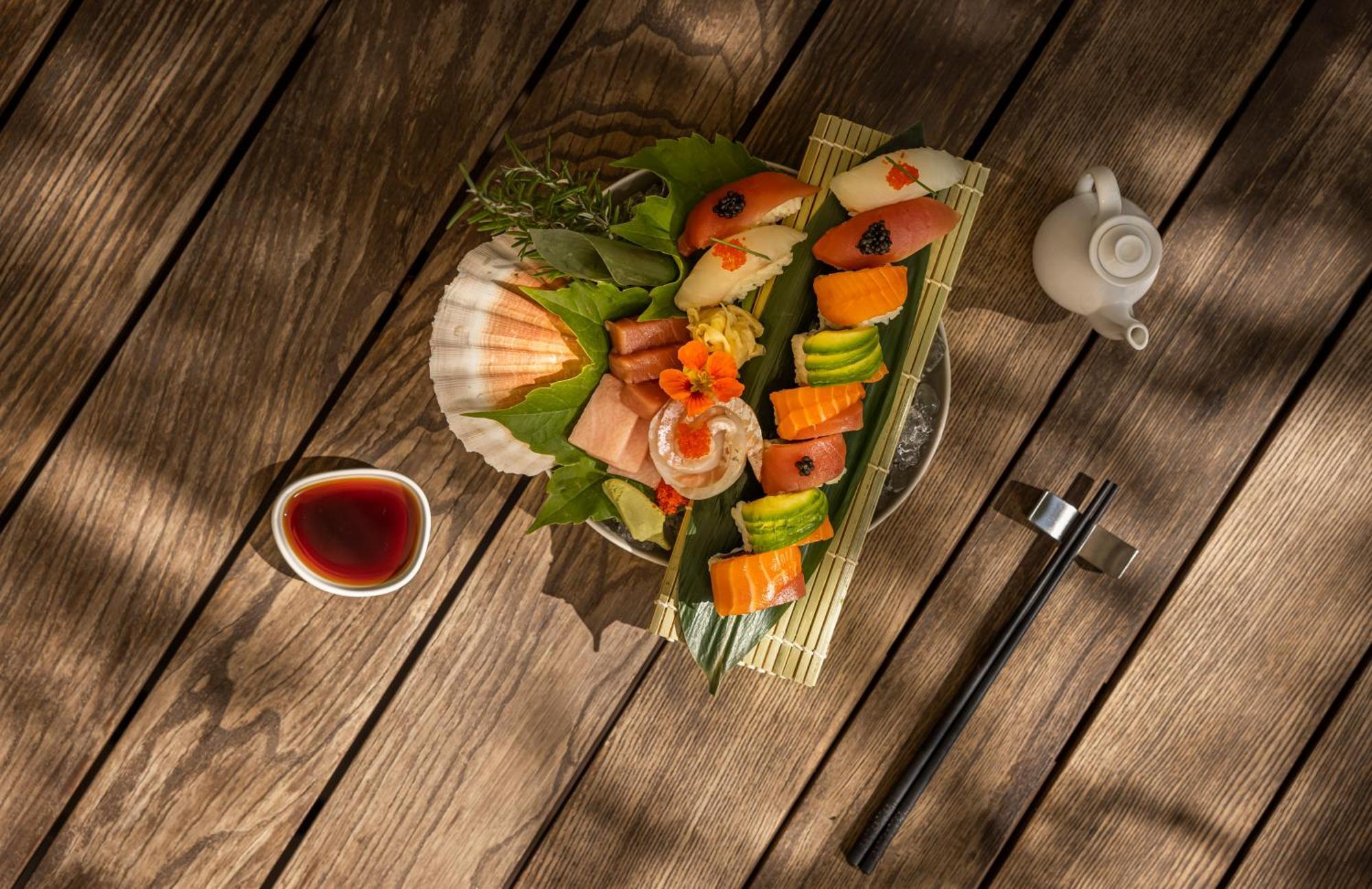 Lone Hotel By Maistra Collection Rovinj Ngoại thất bức ảnh A plate of yakitori